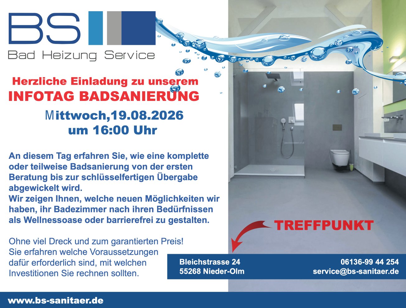 20.08.2026 - Infotag Badsanierung